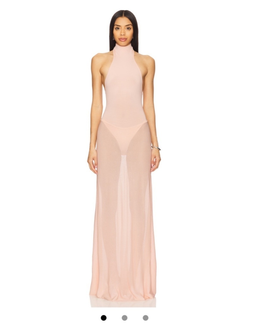 NBD Revolve Fleur Maxi Dress blush
